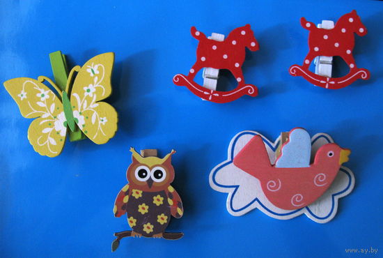 Набор декоративных прищепок, цена за все