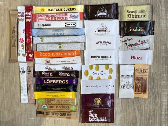 Сахар в пакетиках (Литва)