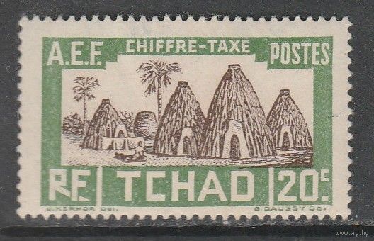 Чад 20с /Хижины/ 1930г