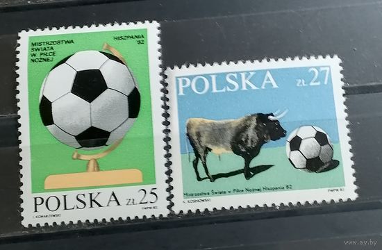 Польша 1983 Футбол Спорт ЧМ Испания