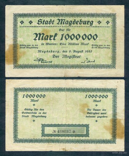 Германия 1.000.000 марок 1923 год.