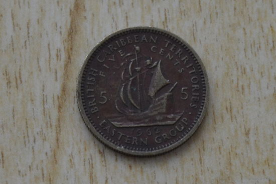 Британские Карибы 5 центов 1962
