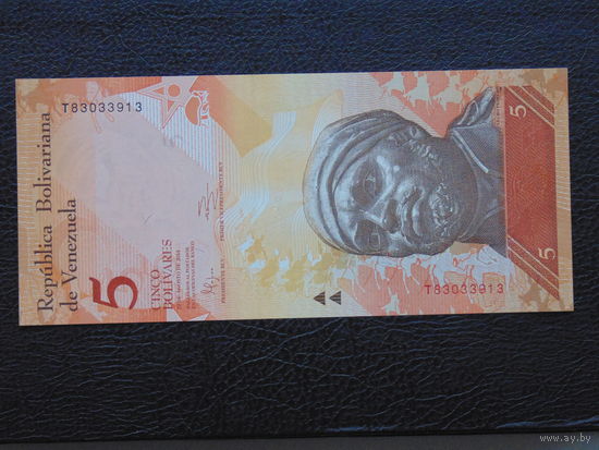 Венесуэла. 5 боливаров 2014 год. UNC.