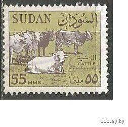 Судан. Стадо скота. 1962г. Mi#186.