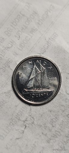 Канада 10 цент 2005