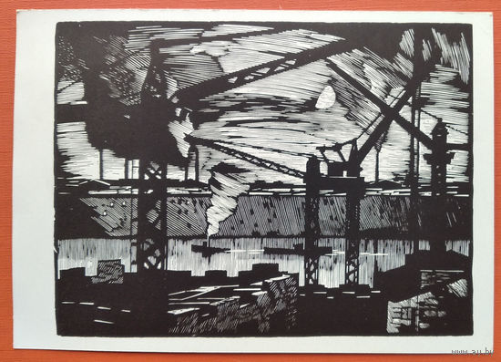 Ушин А. Белая ночь. Соцреализм. 1965 г. Чистая