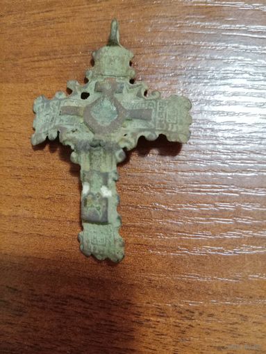 Старый крестик штурвал нательный