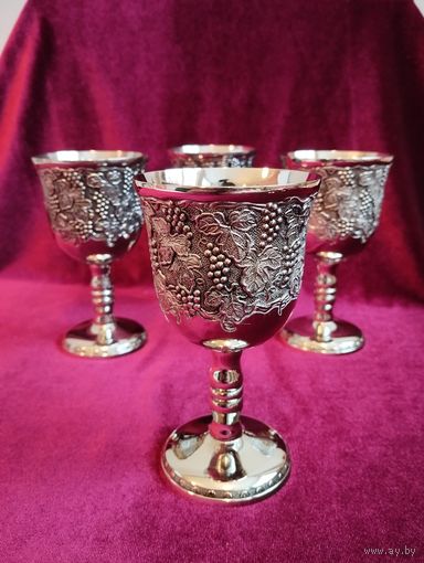 Бокал для вина (высота 12.5 см) Виноград, альпака