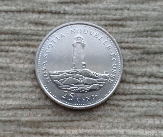 Werty71 Канада 25 центов 1992 года 1 квотер 125 лет конфедерации Новая Скотия Шотландия