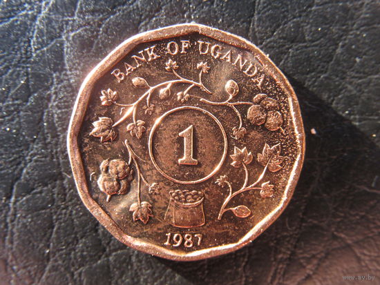 Уганда. 1 шиллинг.1987. С 20 копеек. Распродажа коллекции. Смотрите другие лоты.