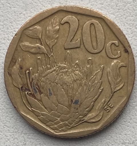 ЮАР 20 центов 1995 г.