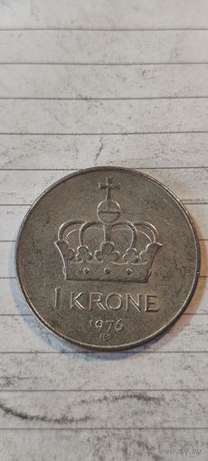 Норвегия 1 крона 1976
