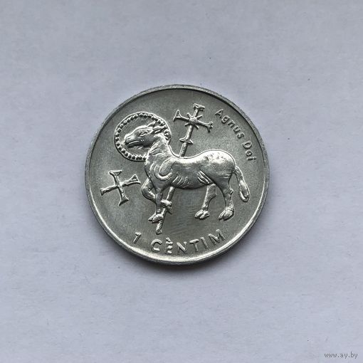 1 сантим 2002 Агнец божий
