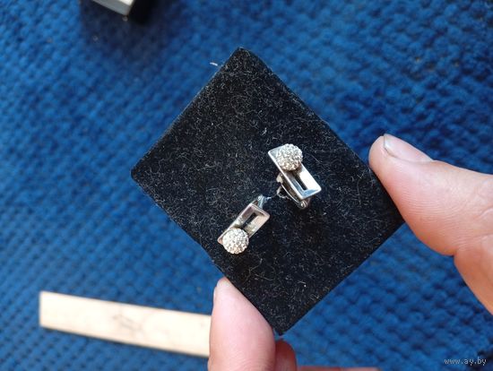 Серьги серебро 925, красота, распродажа коллекции, с рубля