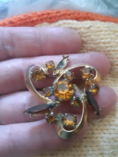 Брошь позолота СССР или ЧССР