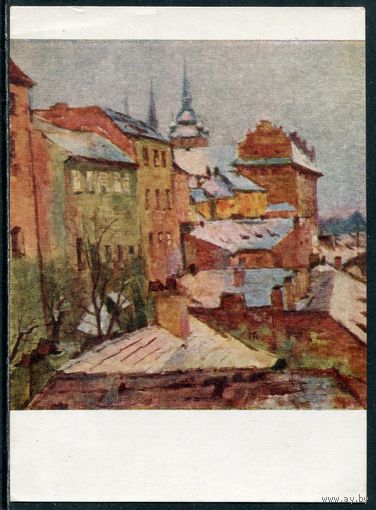Я.Славичек. Прага зимой. Изд. Москва 1959