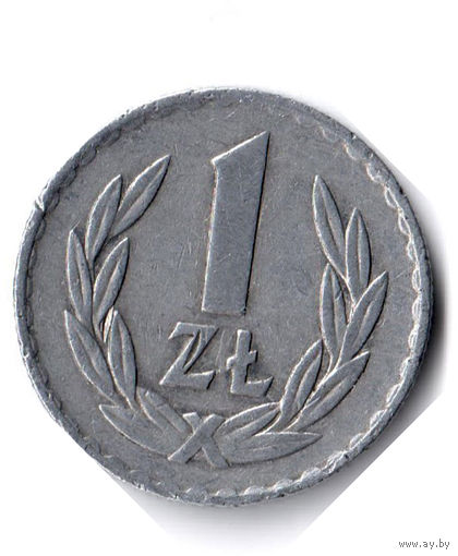 Польша. 1 злотый. 1975 г.