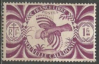 Новая Каледония. Нелетающая птица Каду. 1942г. Mi#278.