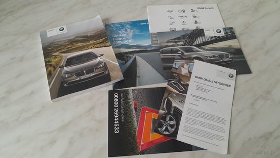 Руководство пользователя BMW 7-Reihe с сопроводительными бумагами