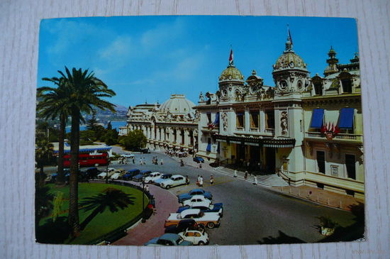 Монако. Монте Карло. Лазурный Берег; 1974, подписана, п/п, марка, красивый штамп.