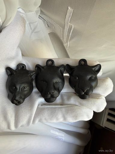 Подвеска, кулон Пантера/пума/ягуар Черный граб Цена за 1