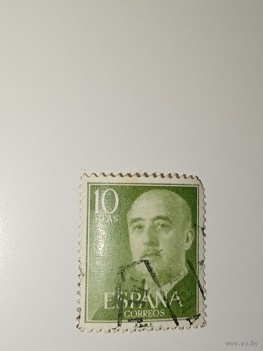 Испания  1955 Франсиско Франко, испанский генерал и диктатор.