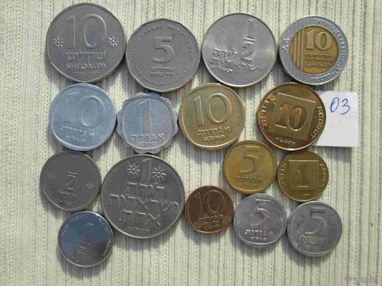 16 монет Израиля