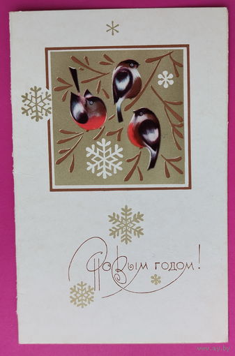 С новым годом! Подписанная. Двойная. 1970 года. Арцименев. 1560.