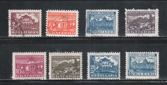 Болгария-1948, (Мих.680-687), гаш. , Стандарт, Курорты (полная серия)
