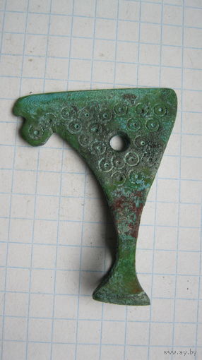 Привеска старинная. Бронза, литье.