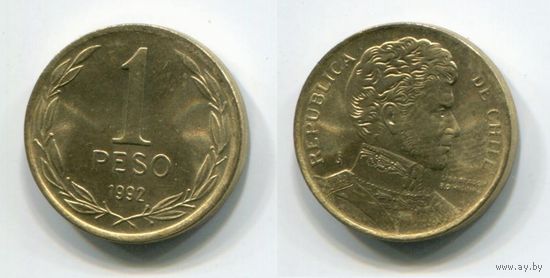 Чили. 1 песо (1992, UNC)