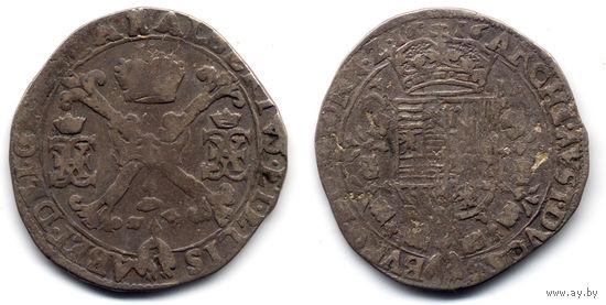 1/4 патагона 1616, Испанские Нидерланды, Альберт и Елизавета, Турне