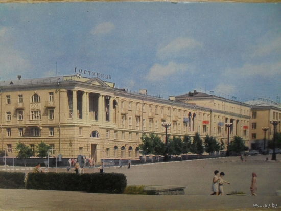 ЧИСТАЯ ПОЧТОВАЯ ОТКРЫТКА. БЕЛГОРОД. ГОСТИНИЦА "БЕЛГОРОД".