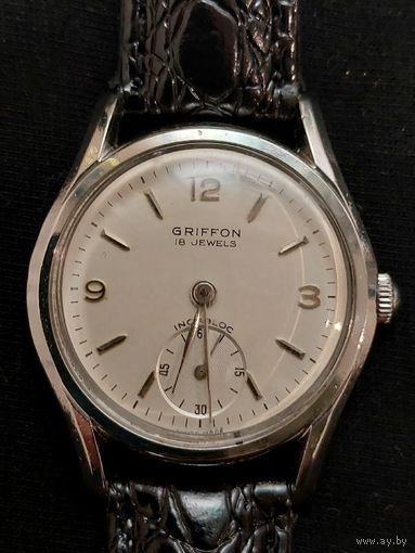 Винтажные часы Griffon 18 Jewels механические, Швейцария, 1950-е гг.