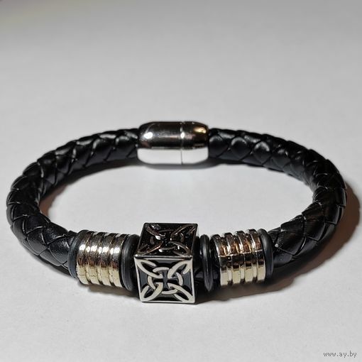 Браслет кожаный "Вязь"