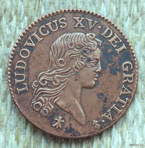 Франция 1 соль 1720 года. Людовик XV. Предложи свою цену или обмен!