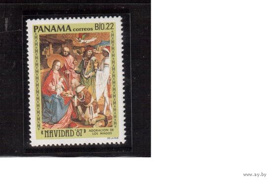Панама-1987,(Мих.1662)  **  ,Рождество, Искусство,Живопись