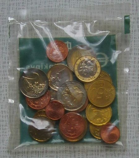 Литва 2015. Официальный набор евро (23 монеты) в банковской упаковке