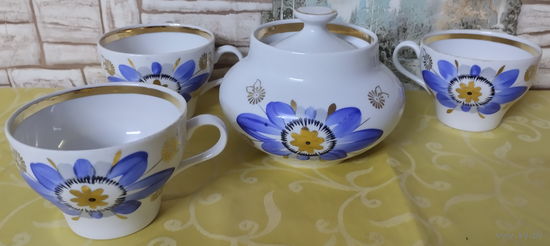 Чайный набор СССР. Барановский фарфоровый завод (Барановка), 1960-1970 гг