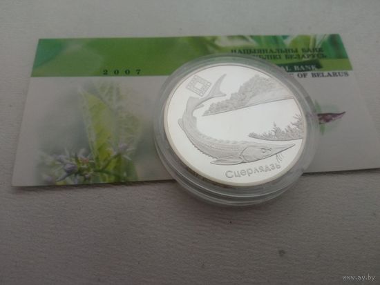Стерлядь, Заказник Днепро-Сожский 20 рублей 2007г с рубля