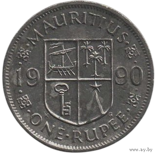 Маврикий /Королевство Содружества Наций/. 1 рупия 1990.
