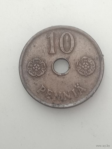 Финляндия 10 пенни 1941  года .