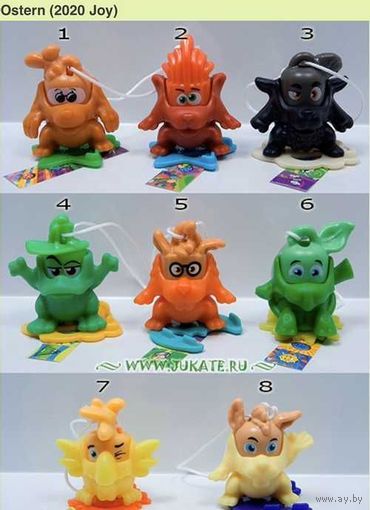 Серия игрушек из киндера джой пасха 2020 (все вкладыши)