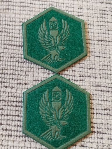 Петлицы  полевые ПВ РБ, ранний тип эмблемы.