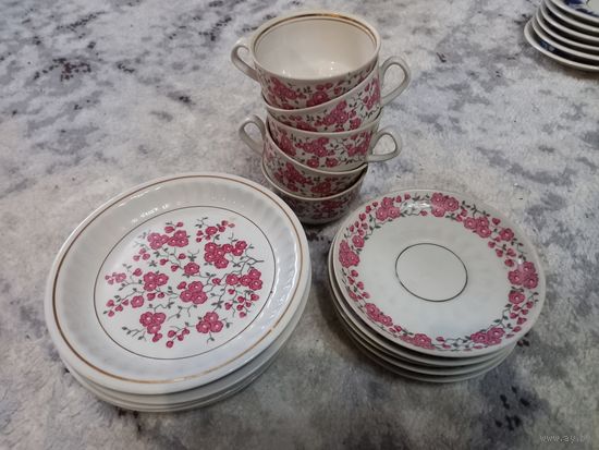 Сервиз кофейный Рига клеймо RPR СССР