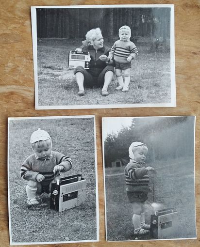 Фото из СССР. Освоение новой техники. ВЭФ-12. 8х11.5 см. Цена за все.