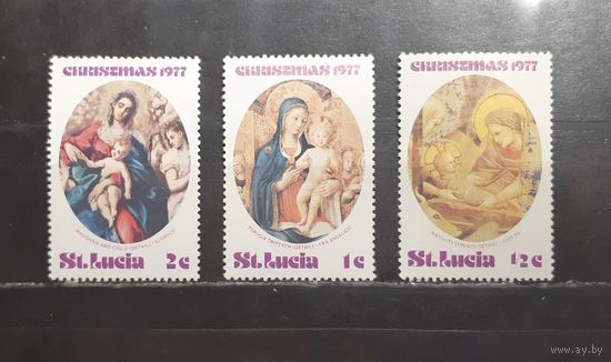 Сент-Люсия. 1977 год. Живопись. Рождество (1170)