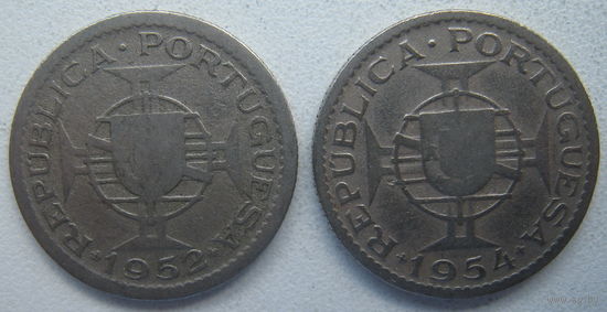 Мозамбик 2,5 эскудо 1952, 1954 гг. Цена за 1 шт.