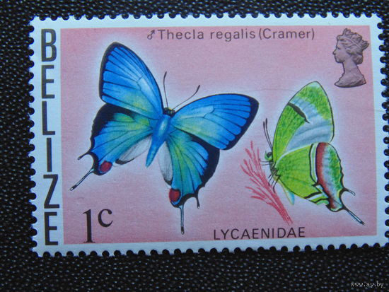 Британский Белиз 1974 г. Бабочки.