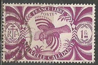 Новая Каледония. Нелетающая птица Каду. 1942г. Mi#278.